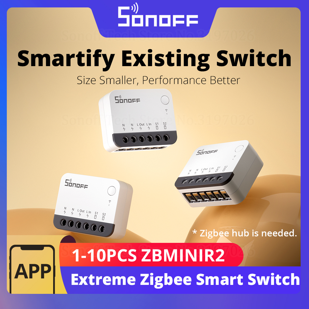 Sonoff Basic - SONOFF ZBMINIR2 Zigbee Akıllı Anahtar Ayrılabilir