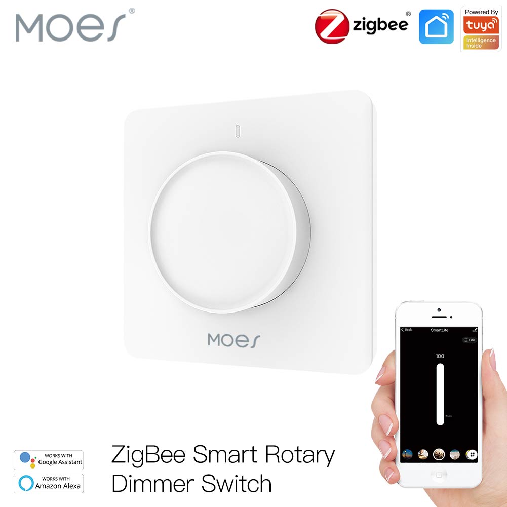 Smart Relay Tuya - MOES Tuya Zigbee Akıllı Döner Dimmer