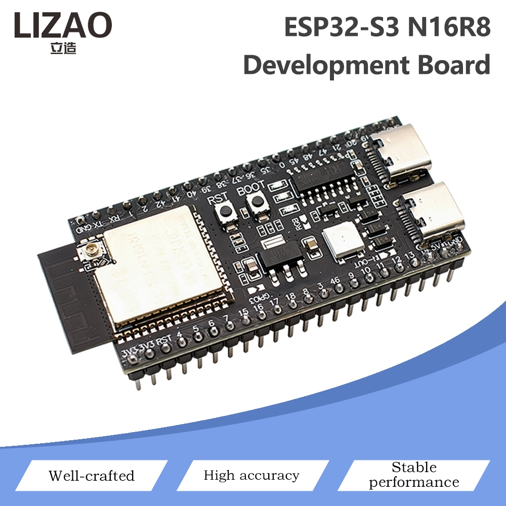 Smart Home Module Iot - ESP32-S3 N16R8 Geliştirme Kartı, Çift Tip-C,