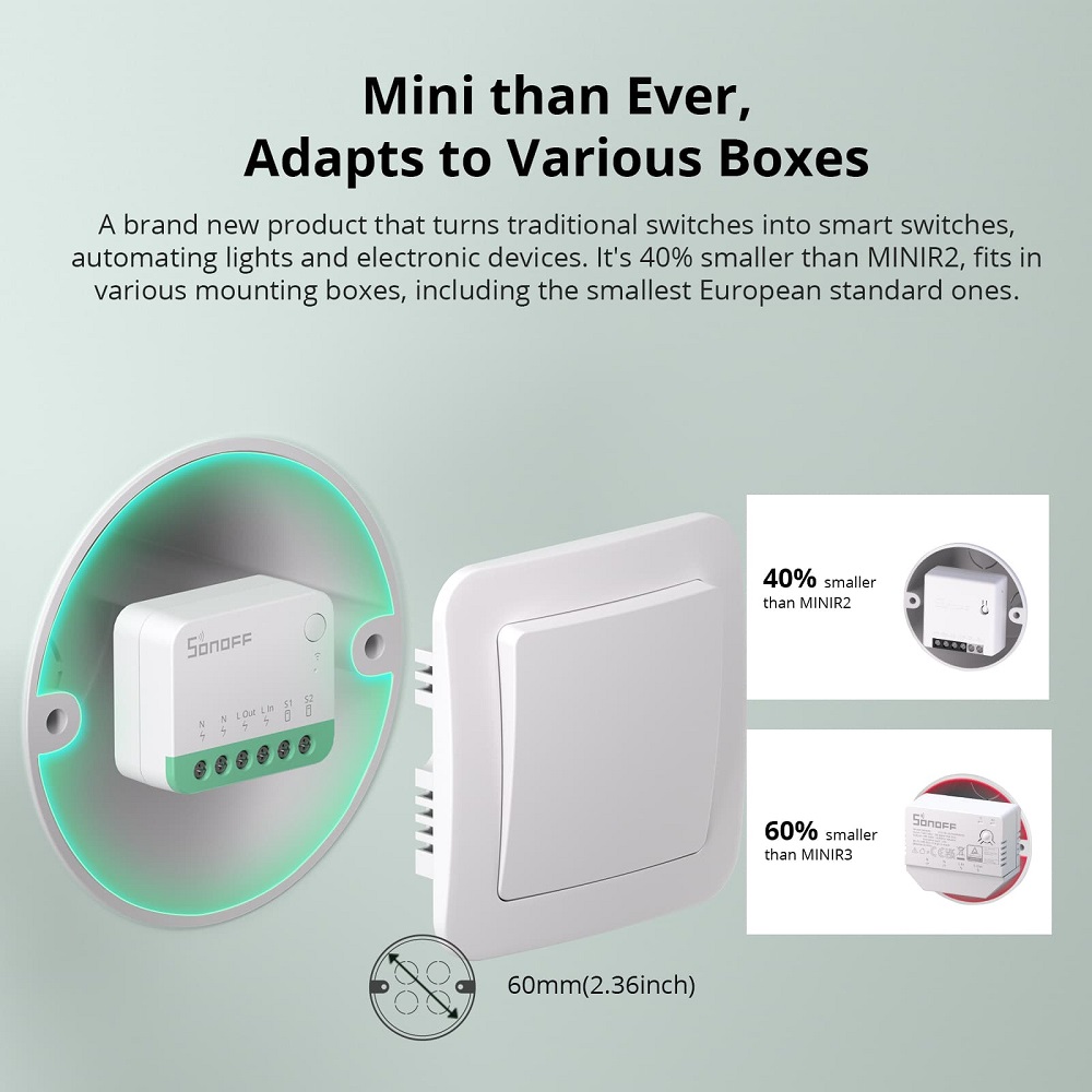 SONOFF MINIR4M MINI Extreme Wi - Sonoff incelemesi ve fiyatı